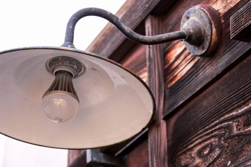 日本の古いレトロな灯り