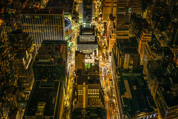 エンパイヤステートビルからの夜景