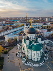 Evening Voronezh. Annunciation Cathedral. Aerial view © Mulderphoto