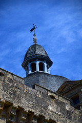 Cupola on the magnificent Chateau de Hautefort in Aquitaine, France