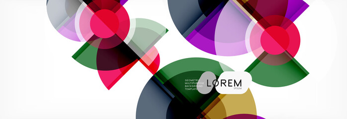 Fototapeta premium Circle abstract background