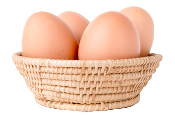 Eggs in a basket