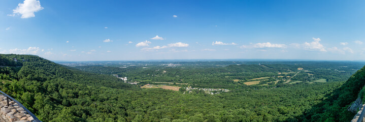 Panorama from Chimney Rock Near Chattanooga Tennessee