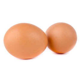 eggs on white background