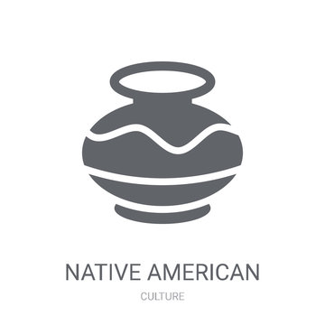 Native American Pot icon. Trendy Native American Pot logo concept on white background from Culture collection