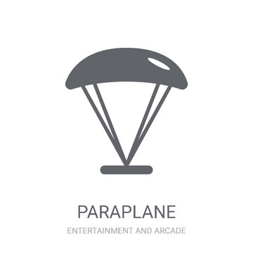paraplane icon. Trendy paraplane logo concept on white background from Entertainment and Arcade collection