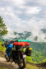 Motorcycle in Mountains - Lohaghat, Uttarakhand, India