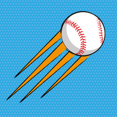 Baseball comics poster background - obrazy, fototapety, plakaty