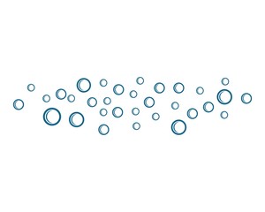 Bubbles water vector icon