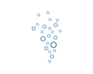Bubbles water vector icon