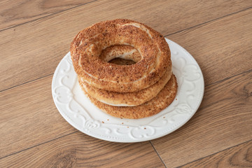 turkish simit bread, sesame bagel, adana
