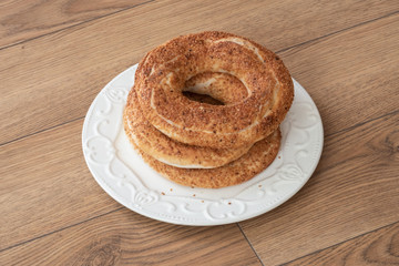 turkish simit bread, sesame bagel, adana