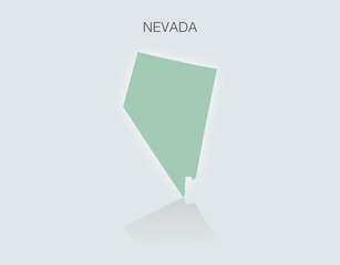 Map of the State of Nevada in the United States