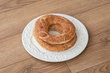 turkish simit bread, sesame bagel, adana