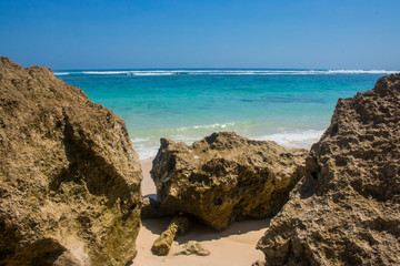 beautiful summer beach view