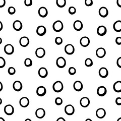 Seamless abstract pattern art. Texture with Hand Painted Crossing Brush Strokes for Print. Modern graphics. Retro dotted 80s.