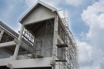 Fototapeta na wymiar Home construction in Thailand