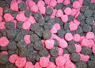 sweets in the form of berries