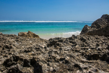 beautiful summer beach view