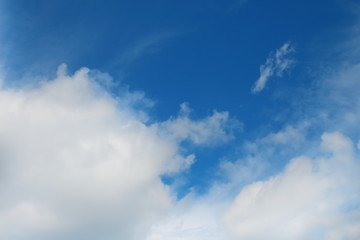Blue sky with clouds