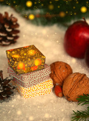 verpackte geschenke      weihnachten