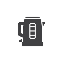 Fototapeta na wymiar Electric kettle vector icon. filled flat sign for mobile concept and web design. Teapot kettle simple solid icon. Symbol, logo illustration. Pixel perfect vector graphics