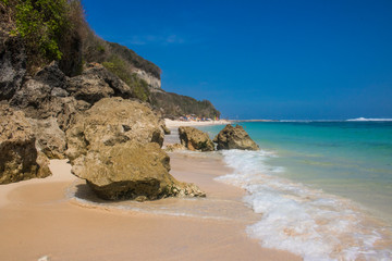beautiful summer beach view