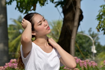 Young Minority Female And Worry