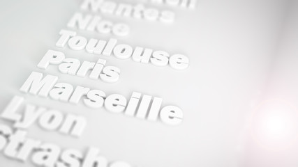 Obraz premium 3D Cities Rendering