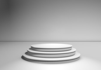 3D of stage. Template for design