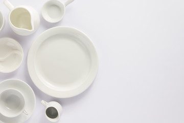 empty plate on white  background