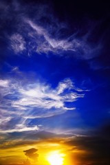 Fototapeta na wymiar beautiful clouds on sky blue nature backgoun.