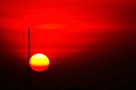 Bigsun sunset sky orange sky orange cloud outdoor summer nature