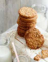 Homemade oatmeal cookies