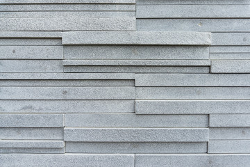Gray Stone Brick Wall Of An Old House.