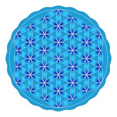 Blume des Lebens auf einem isolierten weißen Hintergrund.