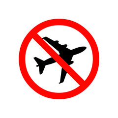 Obraz premium no flying on white background,prohibit sign vector