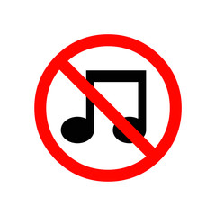 No music sign