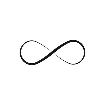 Infinity sign vector icon.