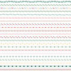 Collection of divider design element vectors