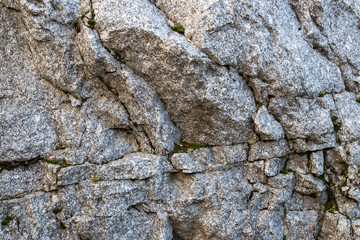 Wall of granite