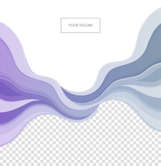 Colored waves design template