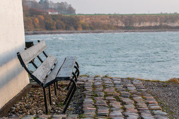 bench on the beach