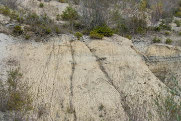 Lehmhügel, Sandhügel, Erosion
