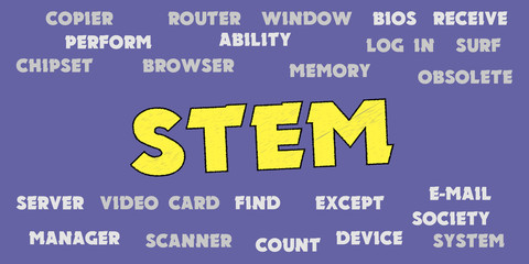 STEM words and tags cloud
