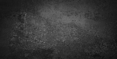 Panoramic Abstract Grunge Black Background With vignette
