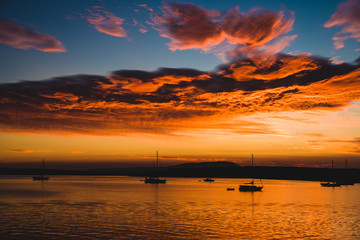 Great sunset in Baltimore Harbour - Co Cork - Ireland - Irlande