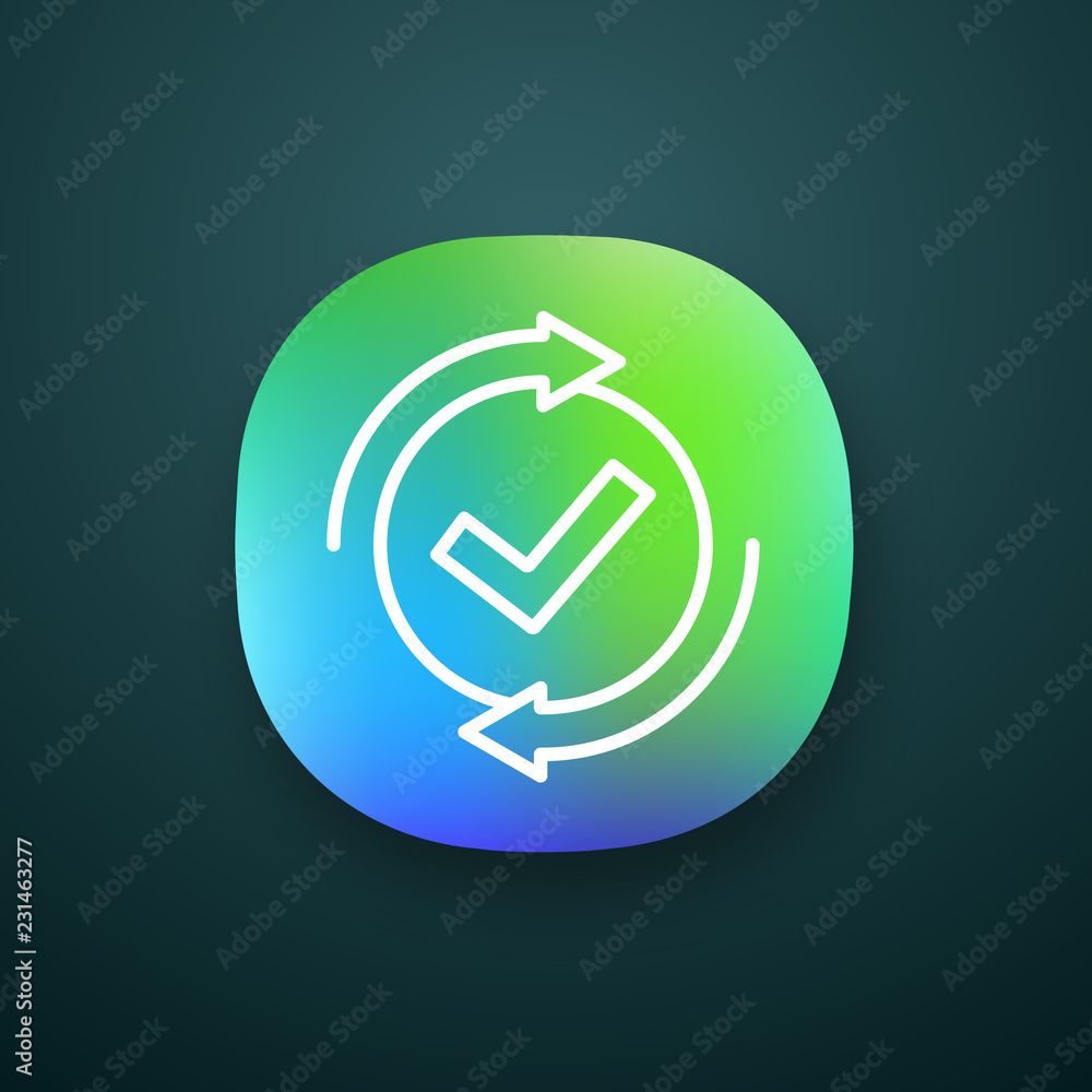 Poster checking process app icon