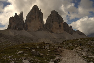 Drei Zinnen in den Dolomiten