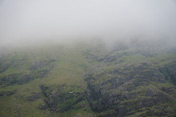 Highland area near of mount Carrauntoohil. At morning